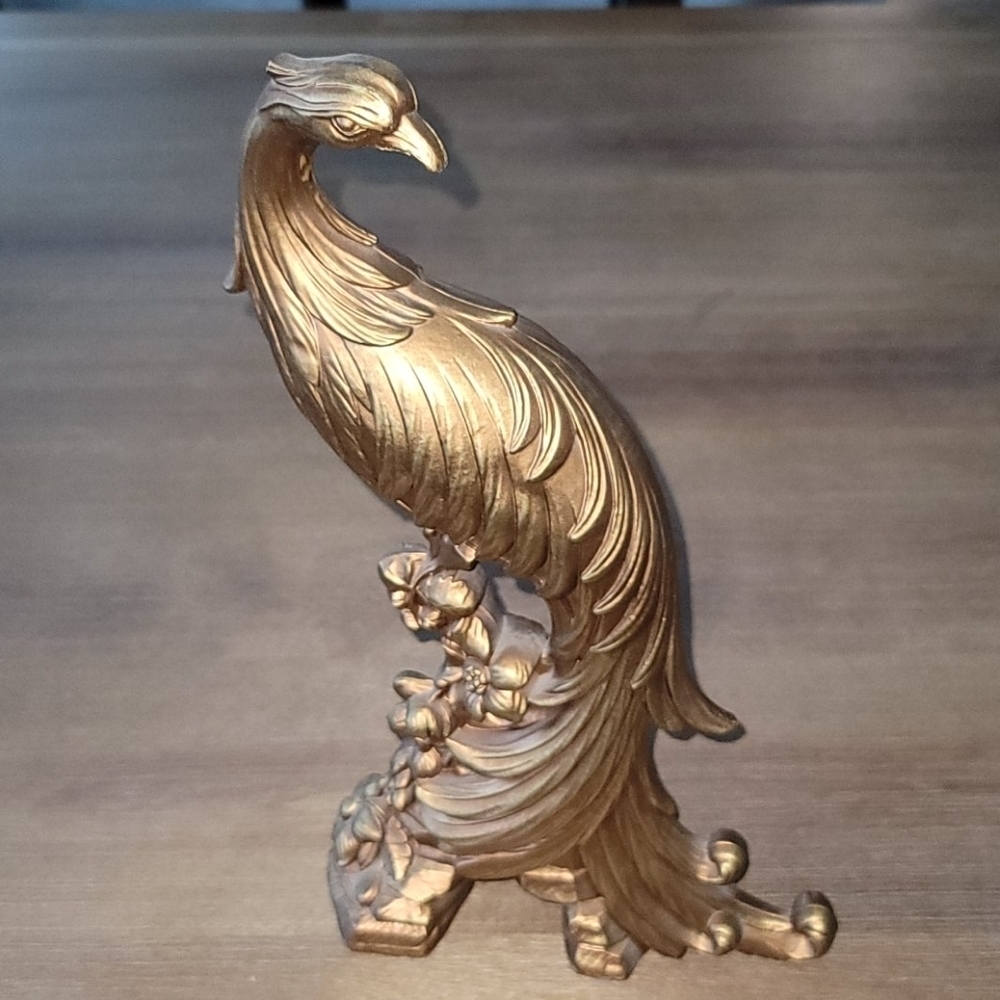 1960s Syroco Wood Phoenix Peacock Pheasant Birds - Picture 7 of 9